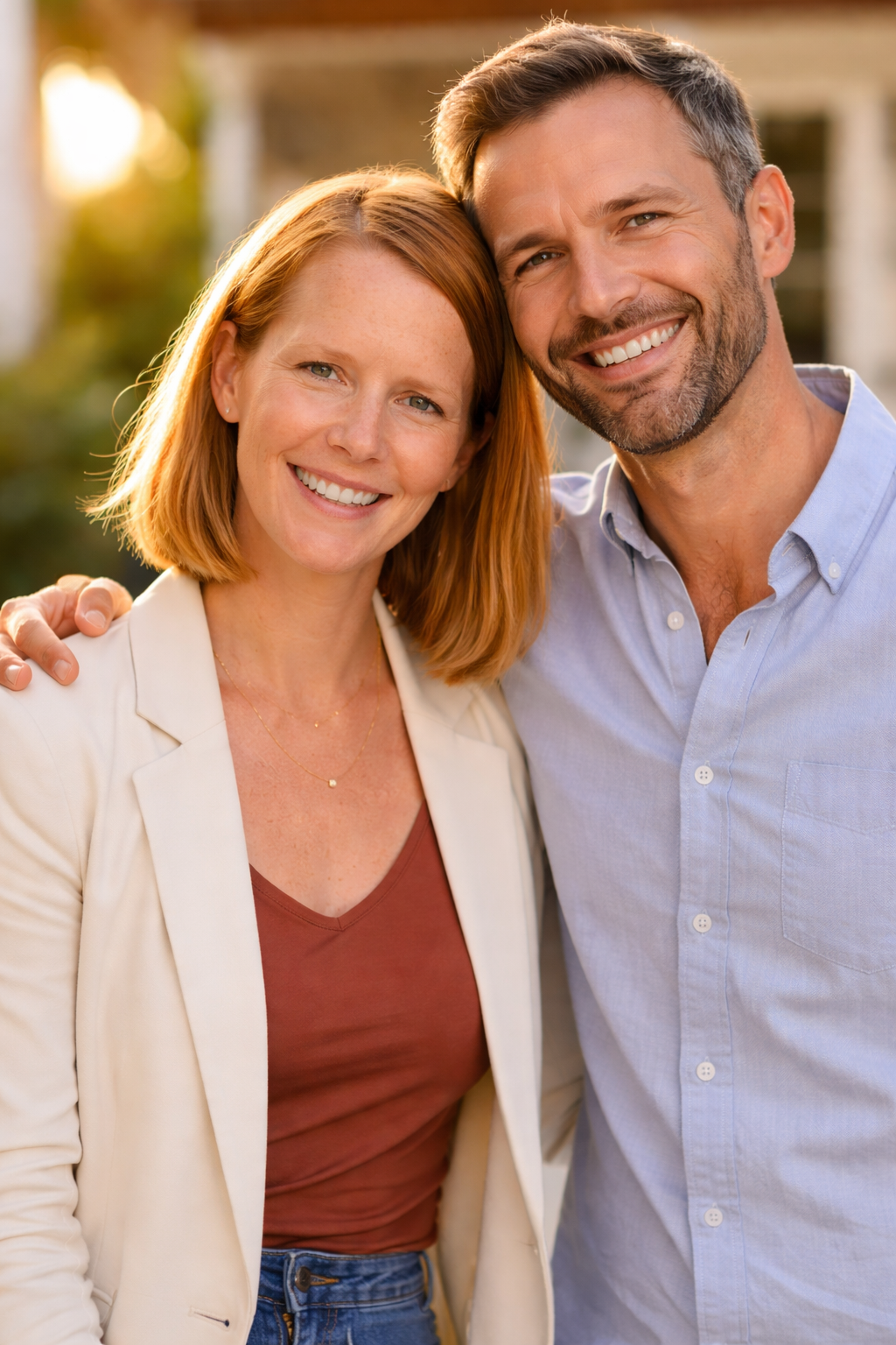 Happy couple together